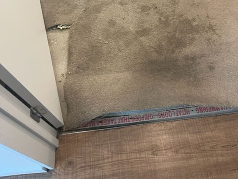 carpets removed and replaced - major disruption to lifestyle